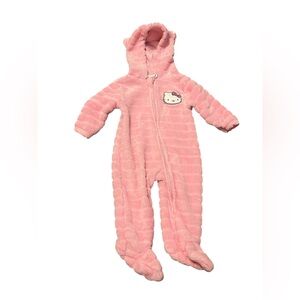 Hello Kitty Pink Fleece Footie